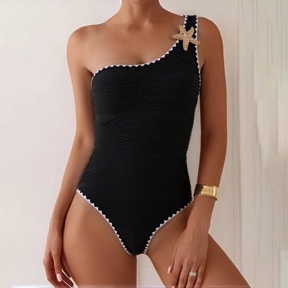 Swimwear White 2 Piece Strapless Swimsuit for Women Sexy Bandeau Backless Bikini Set Lace-up Patchwork Bathing Suit 2025 New