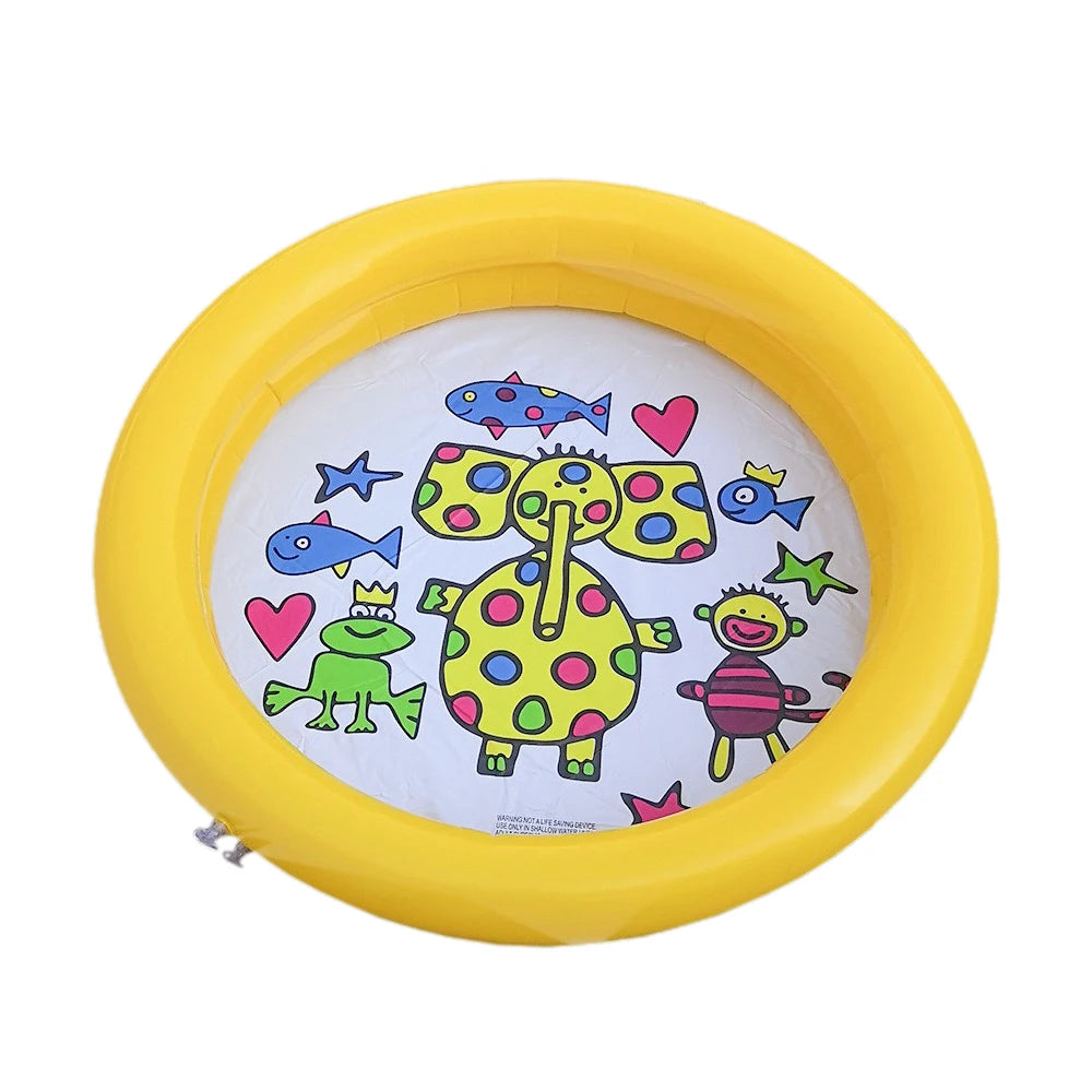 1PC 65X65CM 2024Baby Swimming Pool Child Summer Kids Water Toys Inflatable Bath Tub Round Lovely Animal Printed Pool