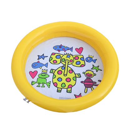 1PC 65X65CM 2024Baby Swimming Pool Child Summer Kids Water Toys Inflatable Bath Tub Round Lovely Animal Printed Pool