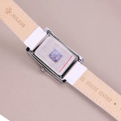 Classic Women's Men Watch Japan Quartz Hour Fine Fashion Bracelet Luxury Brand Leather Clock Girl's Birthday Gift Julius No Box