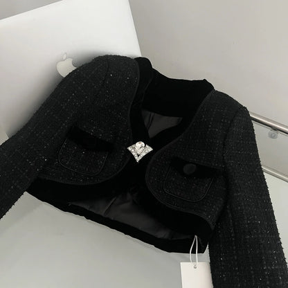 EtherealBe Sweet Pink Tweed Blazer for Ladies