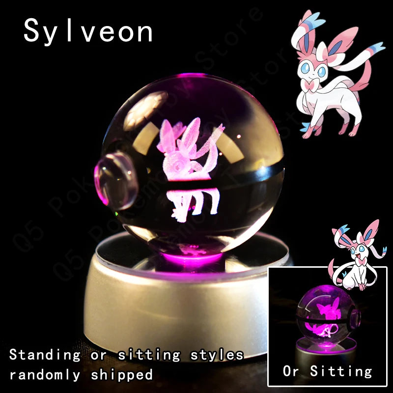 EtherealBe Pokemon 3D Crystal Ball Night Light