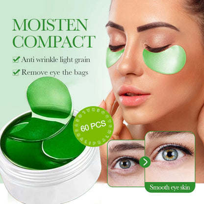 Seaweed EYE Mask 60PCS – Hyaluronic Acid Collagen Patches for Dark Circles,Puffiness, Natural,Non-Irritating,Certified Skincare