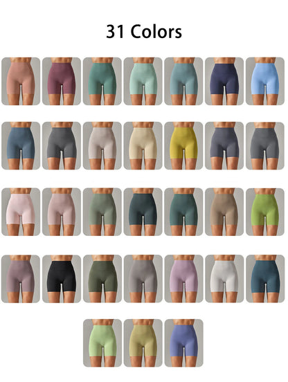 Summer Women Yoga Shorts Naked Feel Sports Shorts  Fitness Tights High Waist Gmy Running Push Up Clothes Workout Cycling Shorts
