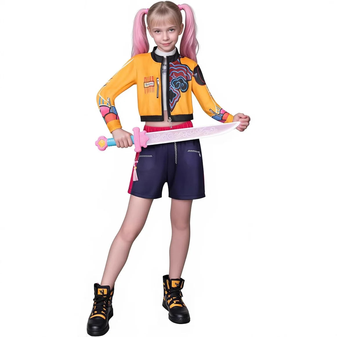 EtherealBe Kids Demon Hunter Cosplay Outfit for Girls