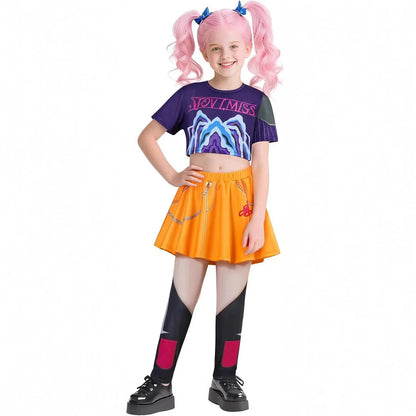 EtherealBe Kids Demon Hunter Cosplay Outfit for Girls