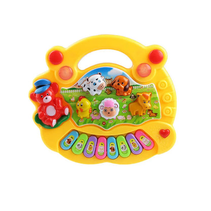 Baby Musical Toy With Animal Sound Kids Piano Keyboard Electric Flashing Music Instrument Early Educational Toys For Children