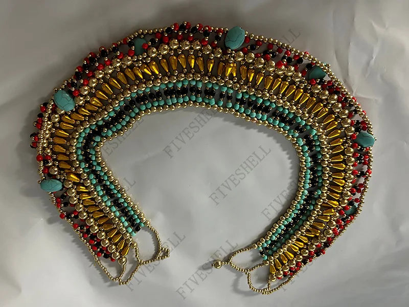 Cosplay Women Cleopatra Costume Egyptian Collar Necklace Design Costume Accessories Halloween