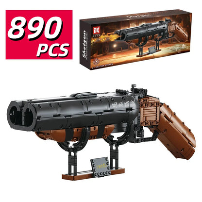 ZKZC WW2 Military Weapon Shotgun Sniper Rifle Assault Rifle Building Block City Police Pistol Brick Children Toys Gifts