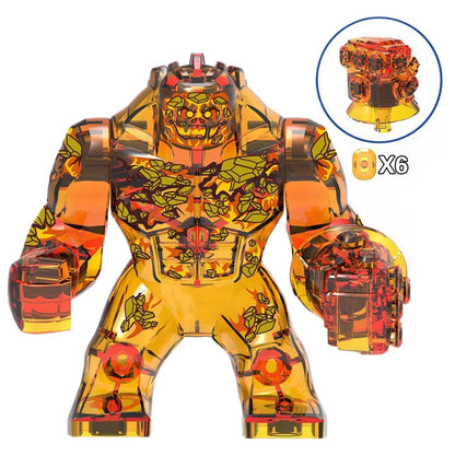 Building Blocks Marvel Transformation Figures Big Goblin Spiderman Iron Man Venom Captain Hawk Deadpool Technic Armor Gift Toys