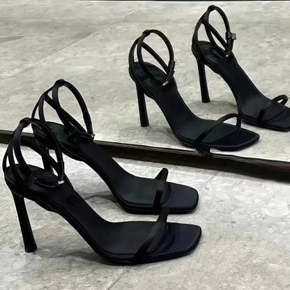 Women's Sandals Summer High Heel 2025 Fashion Elegant High Heel Shoe Open Toe Banquet Shoe Women Shoe Zapatos