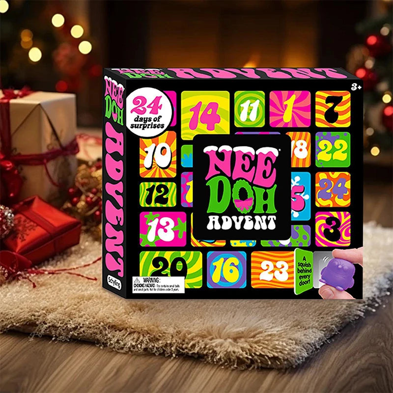 Christmas 2025 Nee Doh Advent Calendar Gift 24 Day Countdown New Year Family Friends Children Blind Box Party Props Mood Stuffs