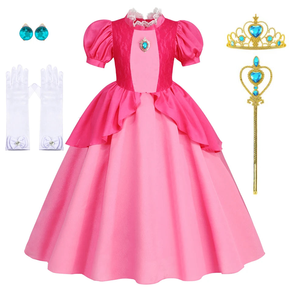 EtherealBe Peach Princess Halloween Costume for Kids