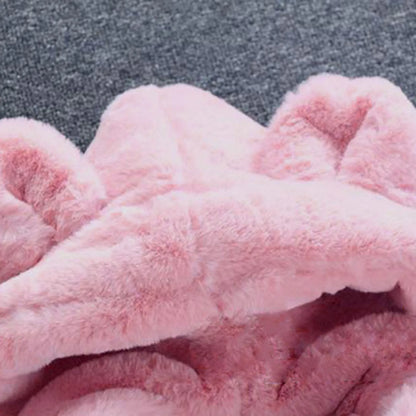 6t Girl Jacket Kids Girls Winter Warm Coats Jacket Clothes Outwear Overcoat Ear Hooded Faux Thicken Fleece Girl Winter Warm Coat