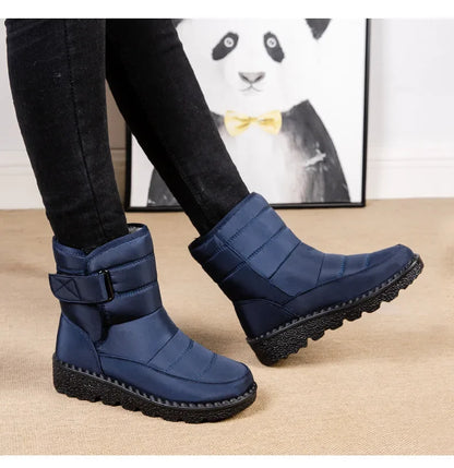 Waterproof Winter Boots for Women 2025 New Faux Fur Long Plush Snow Boots Woman Platform Shoes Warm Cotton Couples Ankle Boots