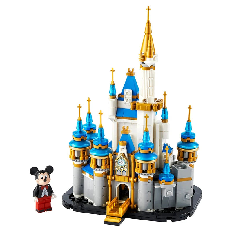 Lego block toy 40478 mini Disney castle toy desktop decoration ornament block boy and girl gift