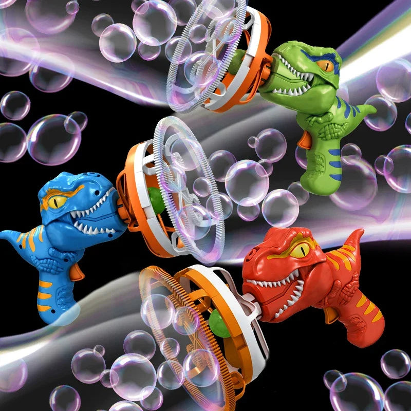 Kids Electric Bubble Machine Soap Bubble Portable Giant Dinosaur Bubble Blower Children Bubble Gun Maker Children Birthday Gift