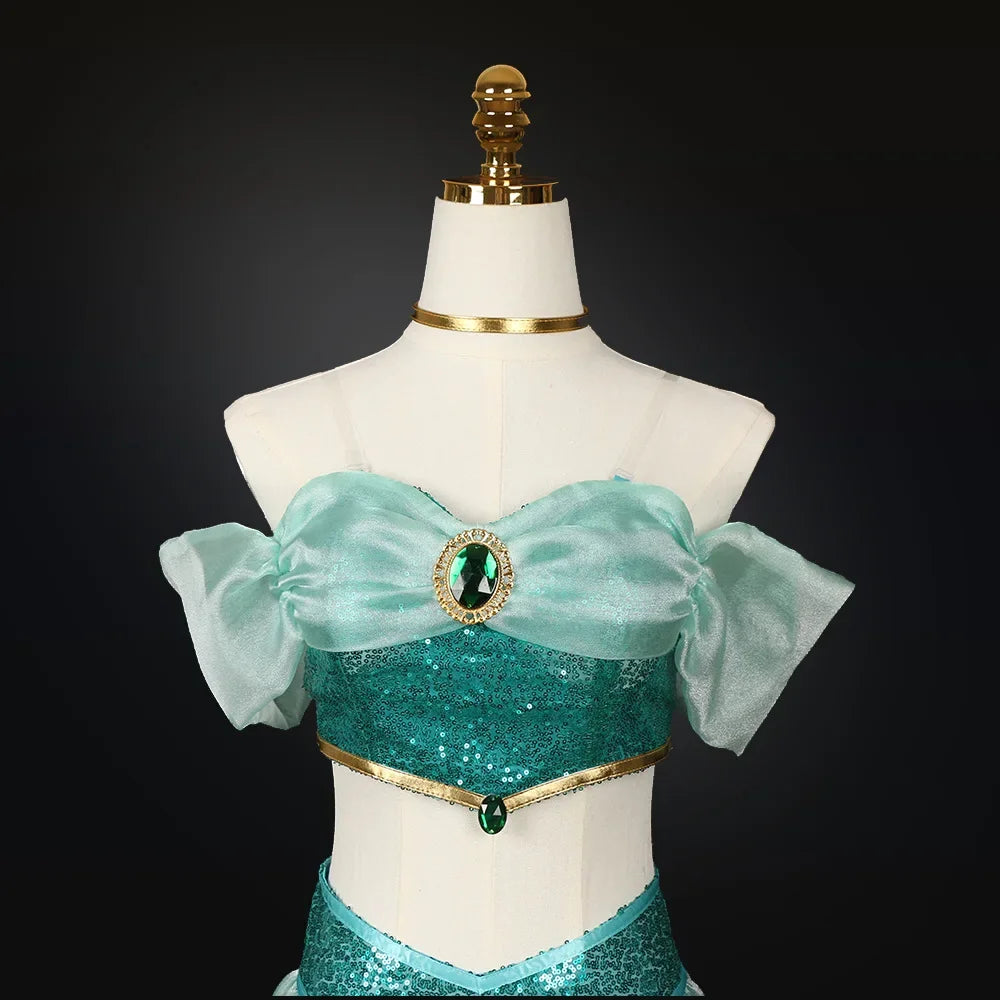 Cosplay Costumes, Adult Performance Costumes, Christmas Ladies' Birthday Parties, Carnival Jasmine Princess Dresses