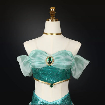 Cosplay Costumes, Adult Performance Costumes, Christmas Ladies' Birthday Parties, Carnival Jasmine Princess Dresses