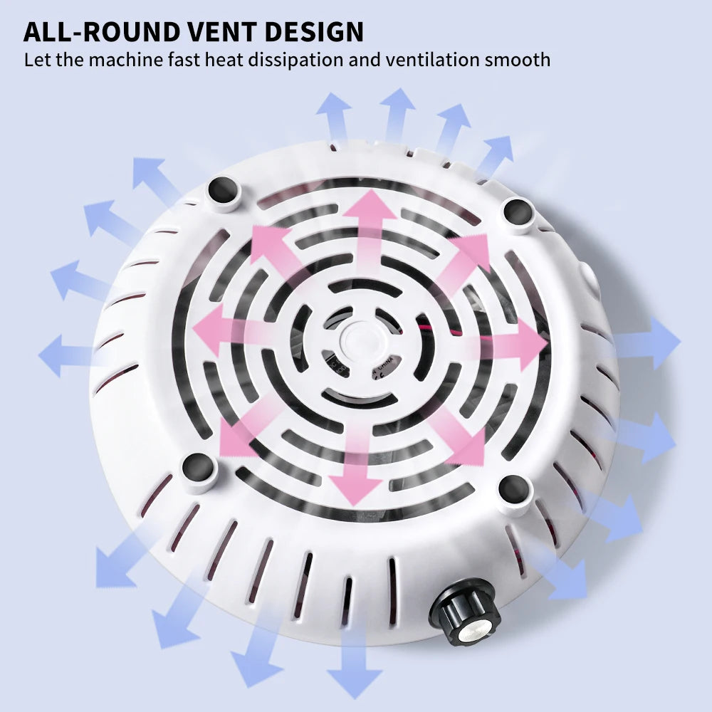 45000 RPM Super Suction Nail Dust Collector Powerful Nails Dust Extractor Nail Art Manicure Fan Vacuum Cleaner And Filter