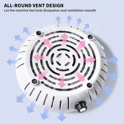 45000 RPM Super Suction Nail Dust Collector Powerful Nails Dust Extractor Nail Art Manicure Fan Vacuum Cleaner And Filter