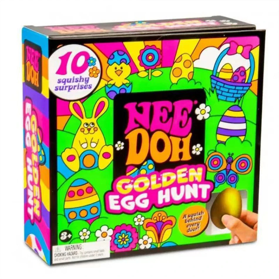 2026 New Needoh Golden Egg Treasure Hunt Box Toy With Squishy Surprise Stress Relief Squeeze Kids' Easter Party Toy