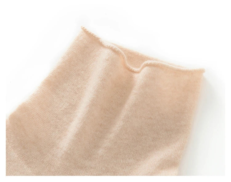 New Women's Cashmere Sweater 100% Pure Cashmere Knitted High Collar Hoodie Hot Selling Soft Solid Color Women's Top