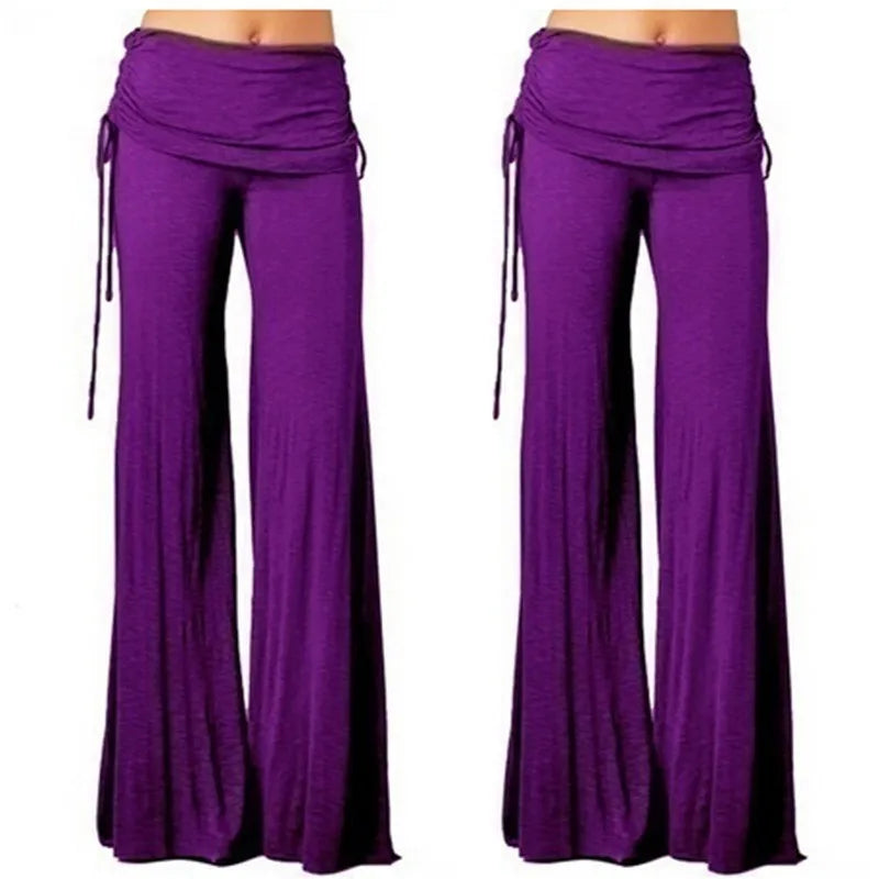 EtherealBe women's medieval cosplay pants in purple with flowing design and adjustable waistband