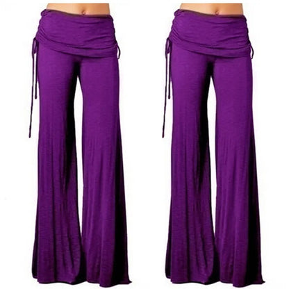 EtherealBe women's medieval cosplay pants in purple with flowing design and adjustable waistband