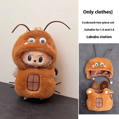 For Labubu Clothes Wacky Mart  Friend Shrimp Handmade Clothing Anime Peripheral Customization Accessories Labubu V1 V3