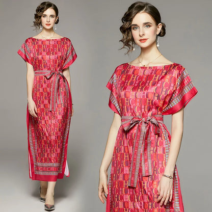 Autumn Gorgeous Flower Print Mini Dress Women's Stand Long Lantern Sleeve Single Breasted Sashes Lace Up Beach Party Vestidos
