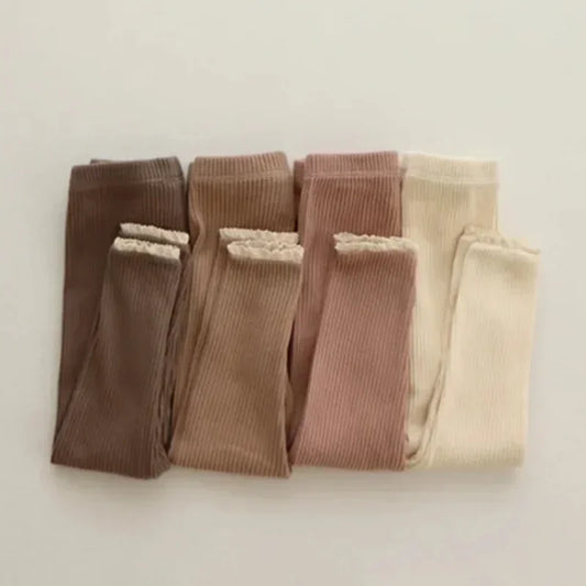 New Infant Patchwork Leggings Cotton Baby Long Pants Toddler Girl Leggings Baby Clothing Autumn Kids Trousers