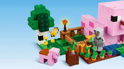LEGO Building blocks Sets MC My Mini World Game Series Building Blocks The Baby Pig House Farm Children's Toys Assembling Gift