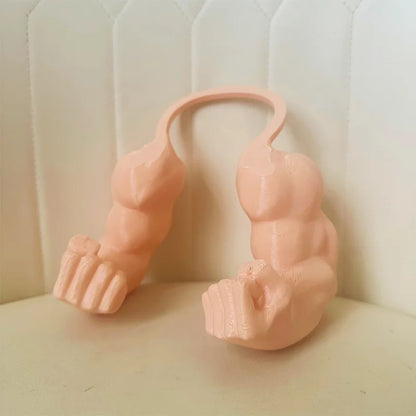 Pet Cat Muscle Arms 3d Creative Strong Man Giant Arms Halloween Cat Costume Accessory Cat's Neck Arm With Muscle For Pet Cosplay