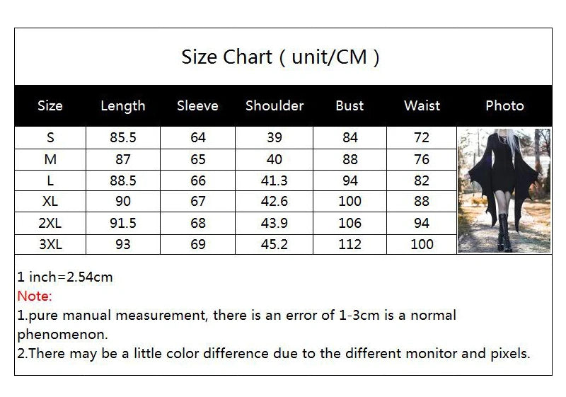 Medieval Vampire Cosplay Costume Women Sexy Slim Gothic Black Dress Vintage Bat Sleeve Witch Halloween Carnival Party Dresses