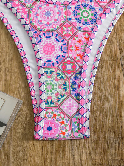 Micro Bikinis 2025 Sexy Women Swimsuits Female Swimwear Print Bikini Set Bathing Suit Swimming Suits Beachwear Thong Biquini