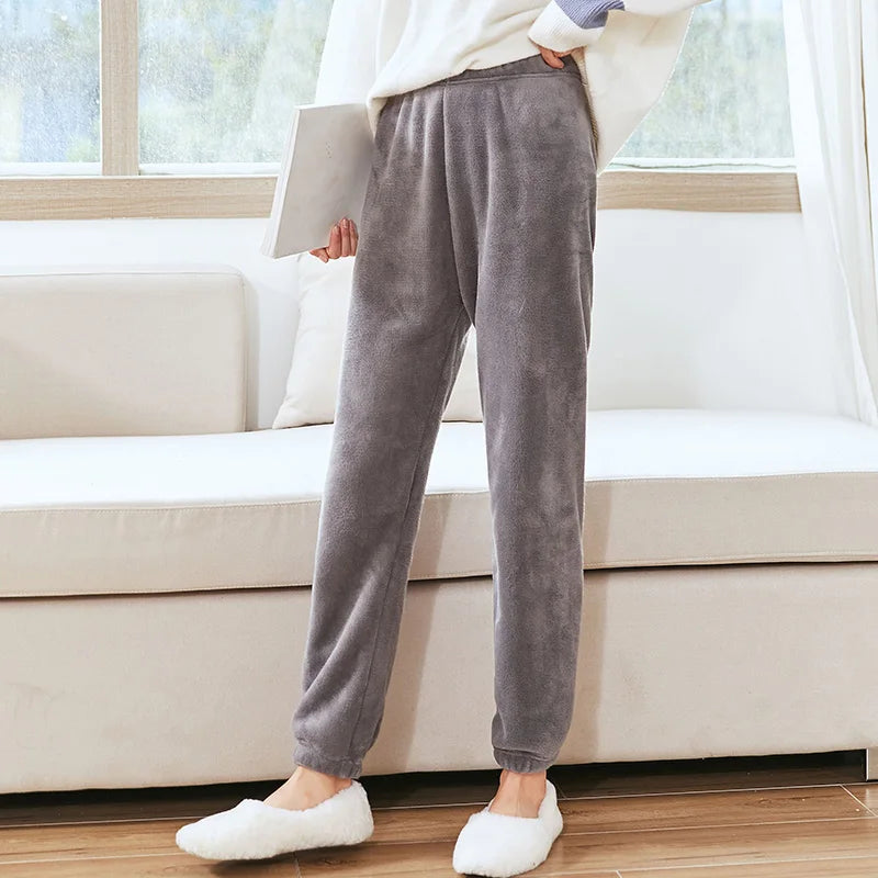 HELIAR Women Winter Velvet Sets Pullover And Elastic Waist Pants Sets Casual Warm Cashmere Sets Women 2025 Autumn and Winter