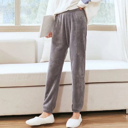 HELIAR Women Winter Velvet Sets Pullover And Elastic Waist Pants Sets Casual Warm Cashmere Sets Women 2025 Autumn and Winter