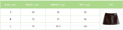 Vintage Women Leather Sets Lapel Single Breasted Jacket Slim Fit Mini Skirt Retro Fashin Female Suit 2024 Lady Jacket Skirt Sets