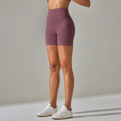 Summer Women Yoga Shorts Naked Feel Sports Shorts  Fitness Tights High Waist Gmy Running Push Up Clothes Workout Cycling Shorts