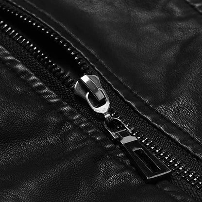 Fashion New Women's Leather Jacket Bright Colors Black Motorcycle Coat Short Faux Leather Biker Jacket Soft Jacket Female