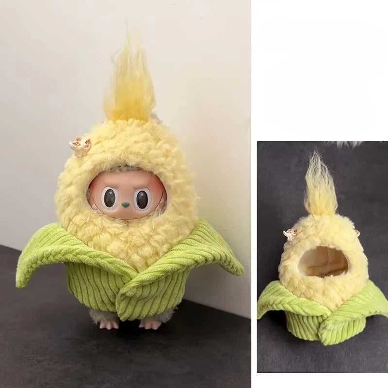 Cartoon Cute Doll Clothing For Labubu Wacky Mart Fried Shrimp Diy Doll Clothing Personalized Dressing Suitable For Labubu V1 V3