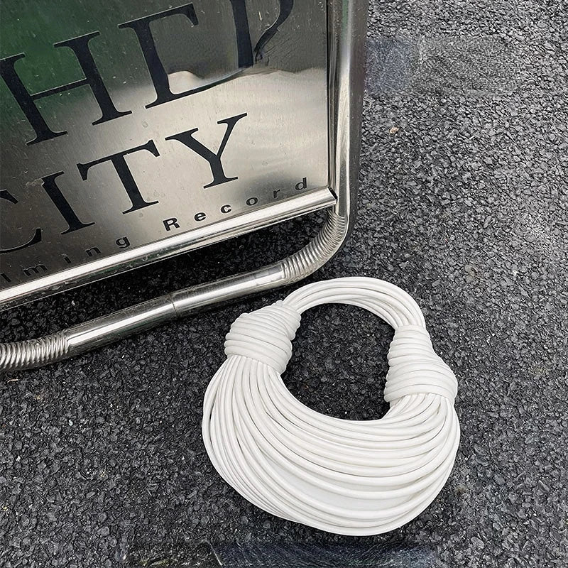 Handbags for Women 2023 New in Gold Luxury Designer Brand Handwoven Noodle Bags Rope Knotted Pulled Hobo Silver Evening Clutch