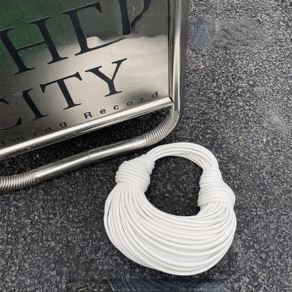 Handbags for Women 2023 New in Gold Luxury Designer Brand Handwoven Noodle Bags Rope Knotted Pulled Hobo Silver Evening Clutch
