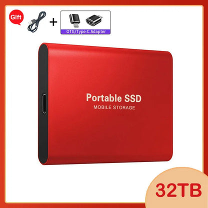 Lenovo 1TB External Hard Disk 2TB High-Speed Hard Drive USB3.1 Type-C Solid State Drive Storage Disks for Laptops/Desktop/Mac