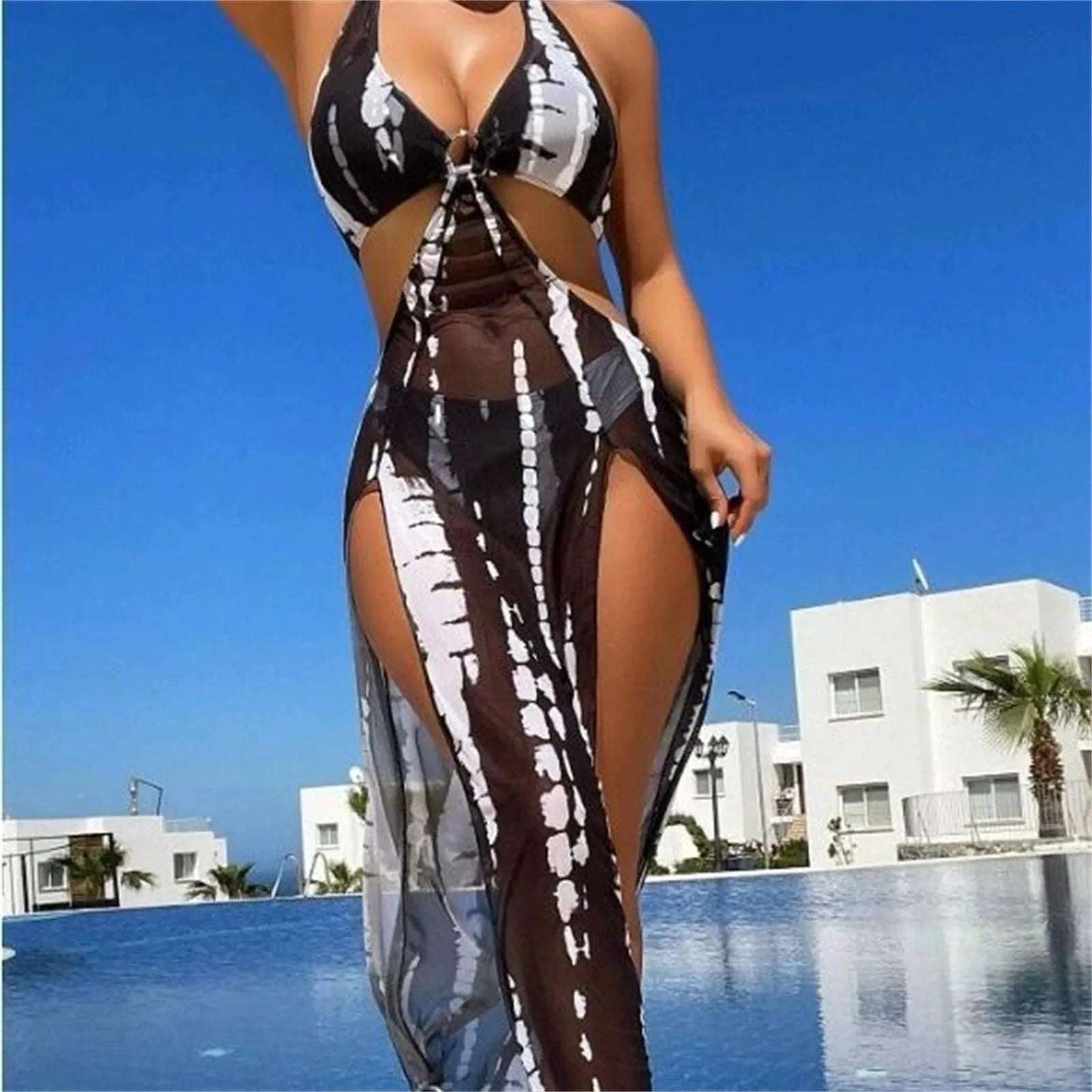 Women'S Bikinis Trend 2025 European And American Sexy Three Piece Two Piece Bikini Swimsuit Bathing Suit женский купальник
