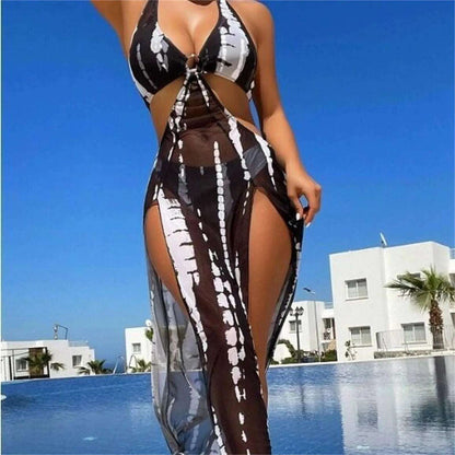 Women'S Bikinis Trend 2025 European And American Sexy Three Piece Two Piece Bikini Swimsuit Bathing Suit женский купальник