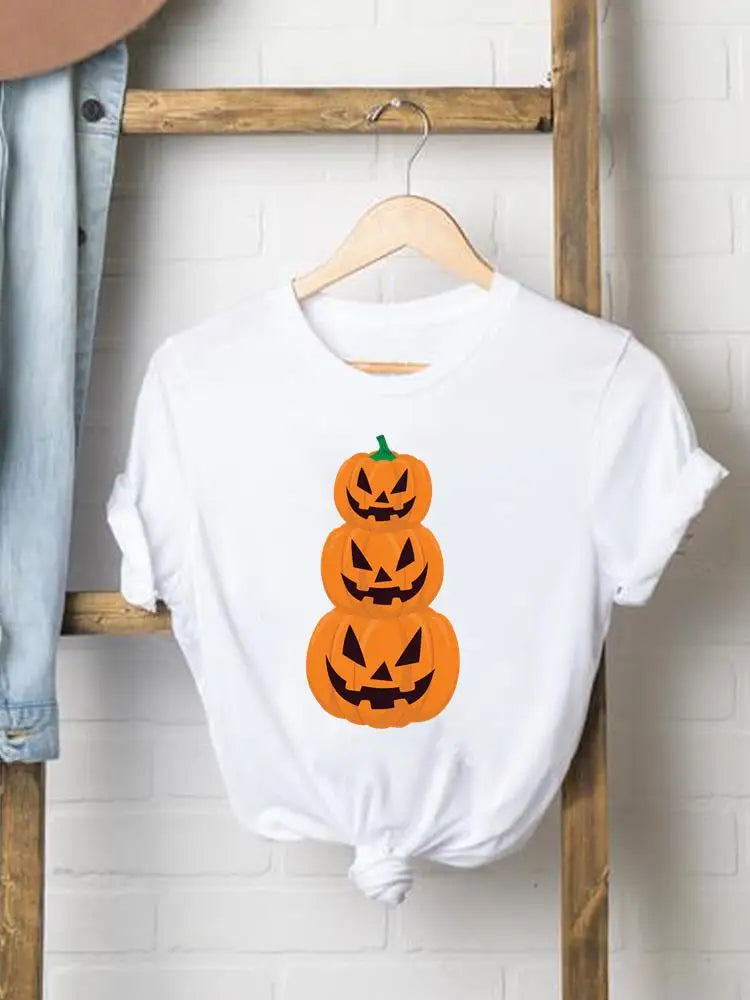 Bee Trend Style Cute Tees Clothes Halloween Thanksgiving Fall Autumn Style T Ladies Clothing Women Graphic Print T-shirts