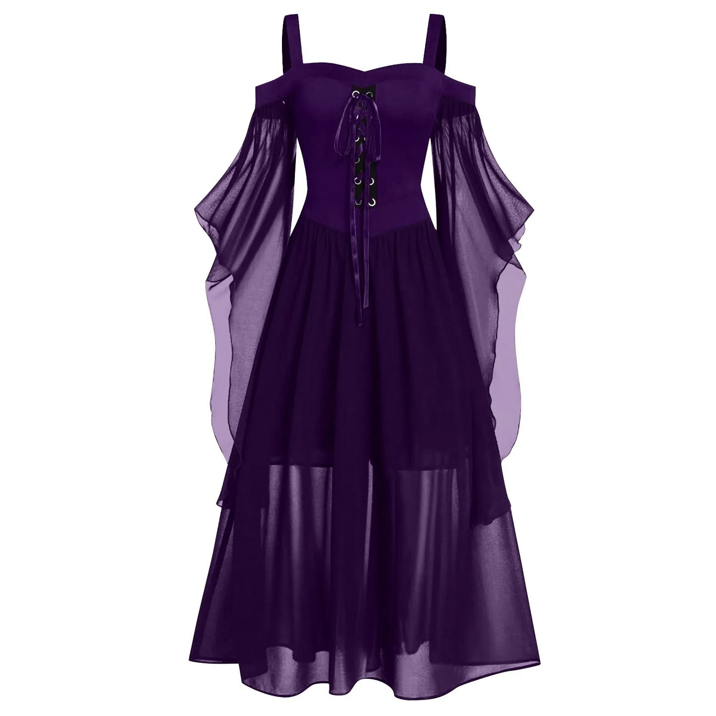 EtherealBe Medieval Gothic Witch Costume Dress
