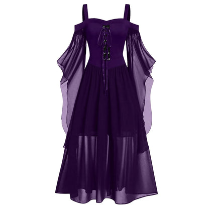 EtherealBe Medieval Gothic Witch Costume Dress